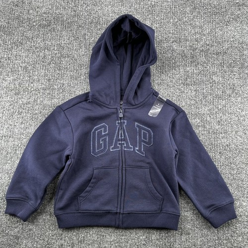 Baby Gap Sweater Toddler Boys 4Y Blue Hoodie Full Zip NEW