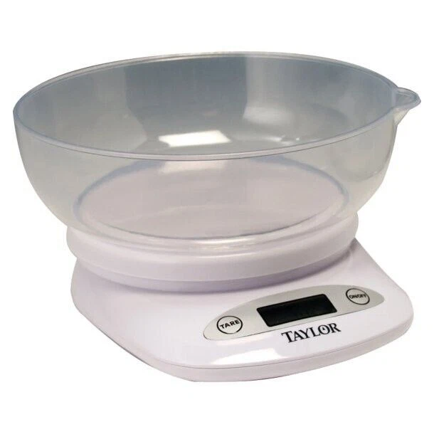 PE Taylor Precision Products 4.4lb-Capacity Digital Kitchen Scale with Bowl
