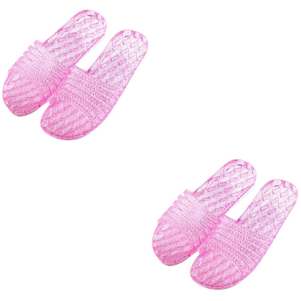 APL 2 Paia di Pantofole Riutilizzabili Pantofole per Ospiti Pantofole in Plastica 