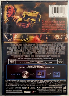 HELLBOY DVD + BONUS DIGITAL COPY BRAND NEW FACTORY SEALED FAST