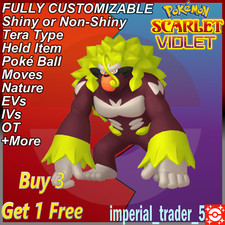 Pokémon Scarlet and Violet ✨ Shiny Rillaboom ✨ W/ Best 6IV Customizable