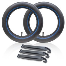 TWO INNER TUBE 16 X 1.75 - 2.125 BIKE BICYCLE RUBBER INTERIOR BMX 3 TIRE LEVERS