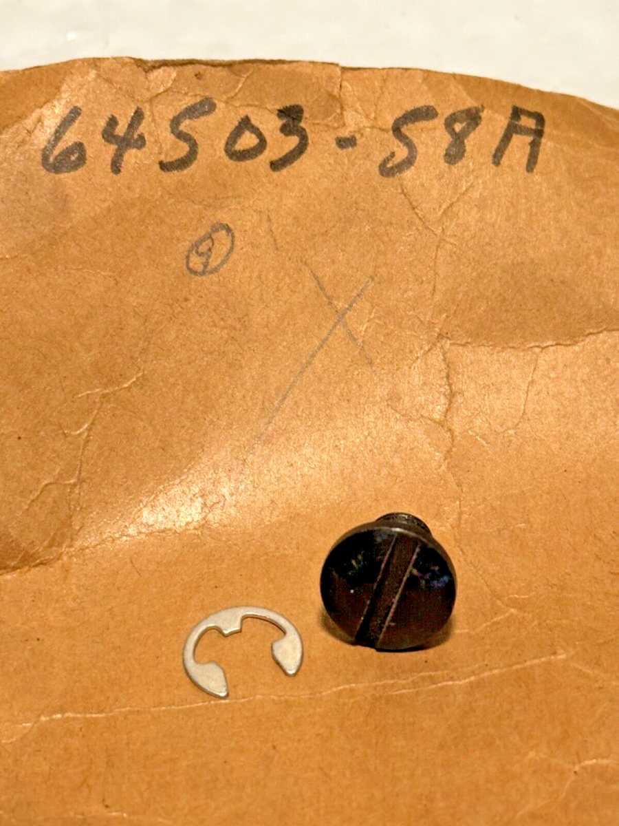 Harley NOS OEM# 64503-58A Panhead Tool Box Lid Screw Stud Clip