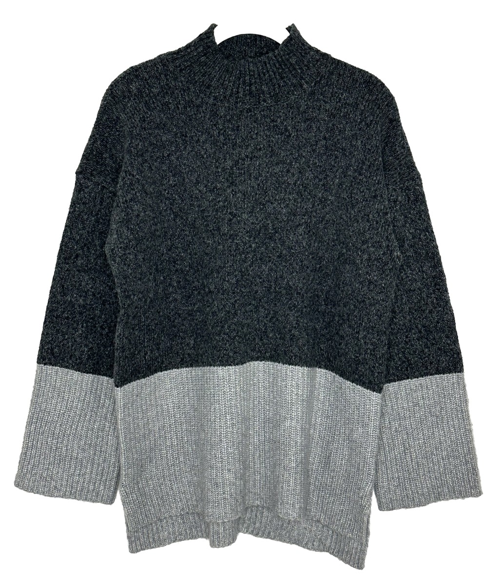 【送料&関税込】Michael Kors Round Neck Sweater MICHAEL Michael Kors Mock Neck Colorblock Wool Blend Sweater