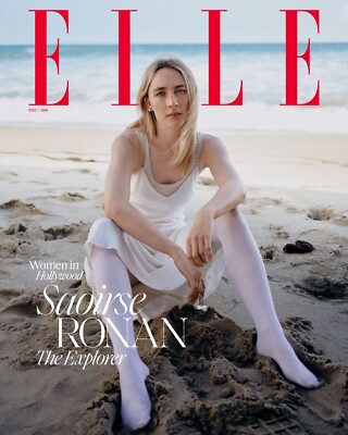 Elle USA Magazine: Saoirse Ronan Cover, Gomez, Women in Hollywood, Dec/Jan 2025
