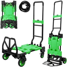Ginkman 2 in 1 Folding Hand Truck, 400 LBS Capacity Dolly Cart (2-Color)
