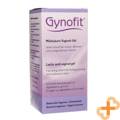 GYNOFIT Vaginal Lactic Acid Gel 5 ml x 6 Applicators Soothes Itching | eBay
