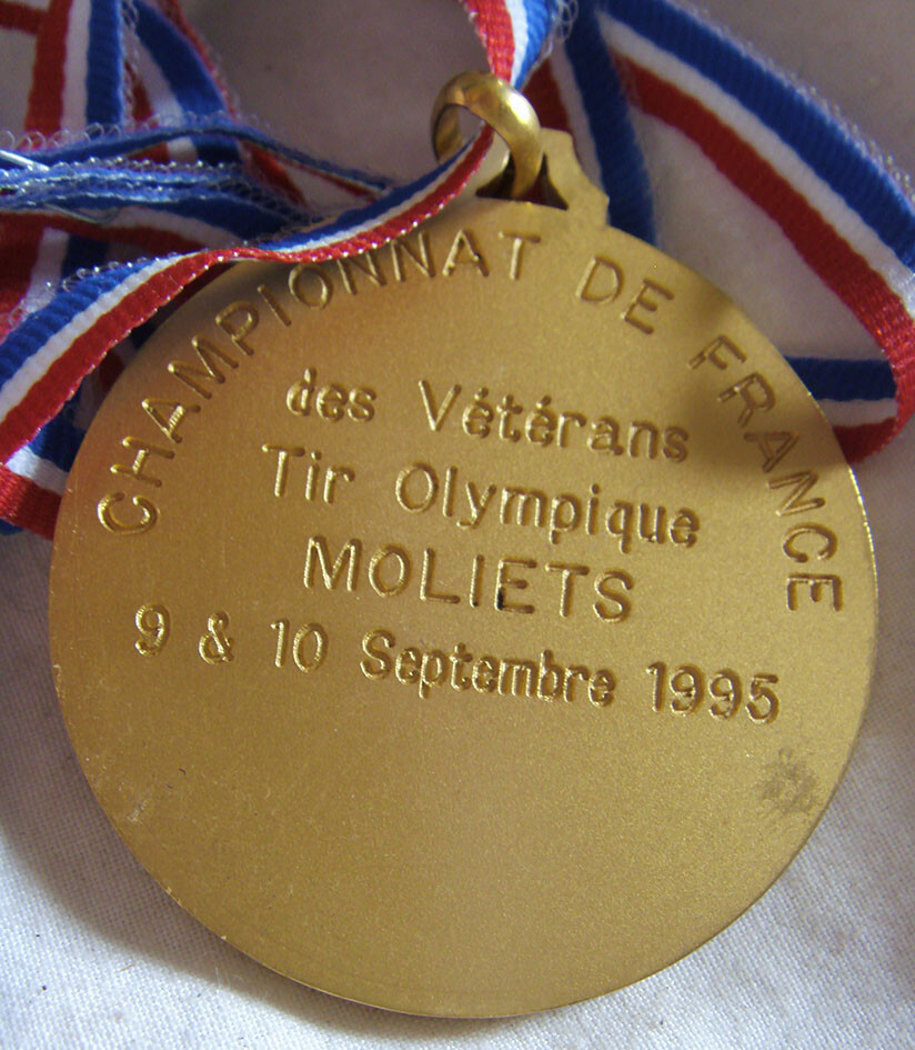 Médaille FTA Tir à L'Arc 1995 Moliets Vétérans - Or Plaqué - Collection