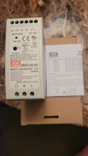 MEAN WELL MDR-40-48 DIN RAIL INDUSTRIAL POWER SUPPLY - 40W, 48VDC BLACK BOX