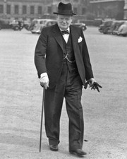 1940 WINSTON CHURCHILL Glossy 8x10 Photo British Prime Minister Print Poster