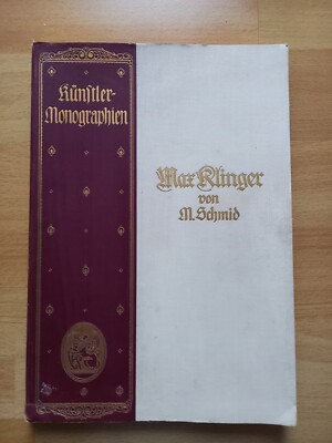Max Klinger Künstler - Monographien v. Max Schmid v. Verlag Velhagen 1926