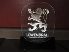Vintage '70s Miller Brewing Lowenbrau Light-Up Fluorescent Lucite 12” Beer Sign