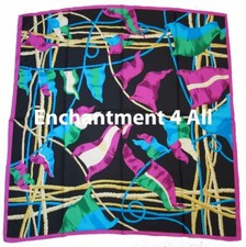 Large Silk Twill Scarf Wrap Multi-Color 2