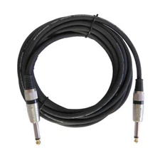 15ft 6.35mm 1/4" Audio Cable to 1/4" Mono Jack Cord Guitar DJ Speaker Male Cable