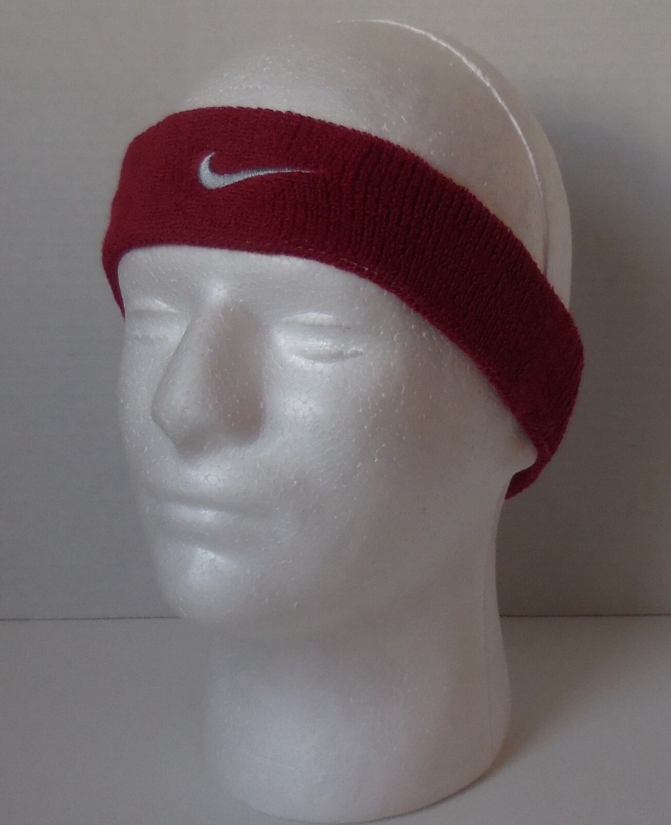 Nike Swoosh Headband Adult Unisex Red Crush/Wolf Grey | eBay display picture 3