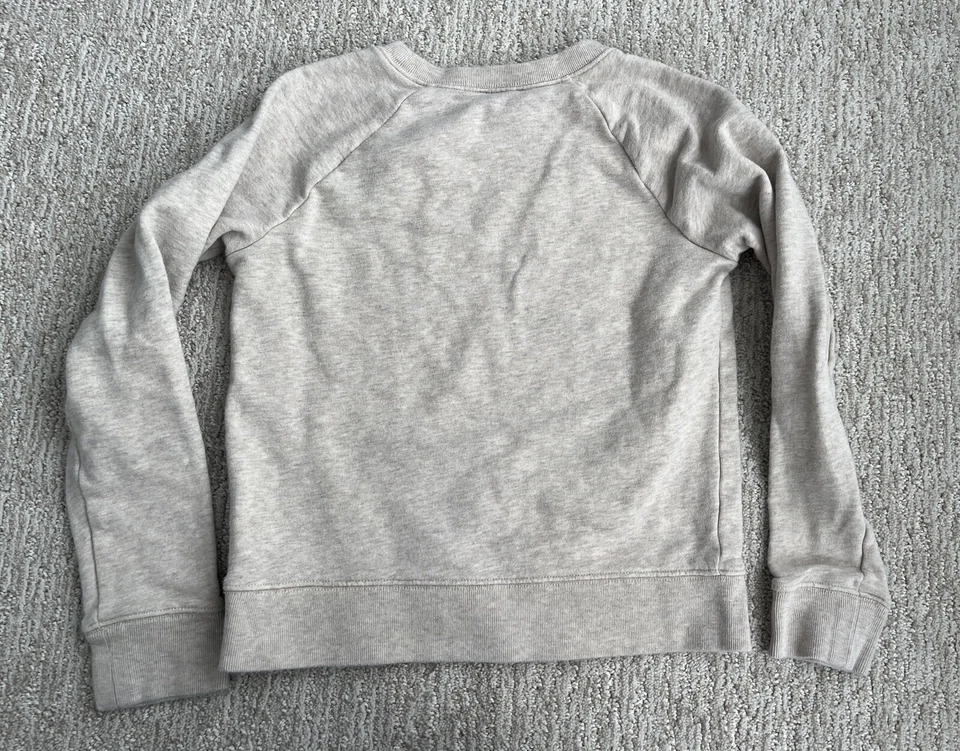 Sudadera Cuello Redondo Floral Corazón Amor San Valentín Corte Redondo Avena Niñas Grande Foto 4 de 4