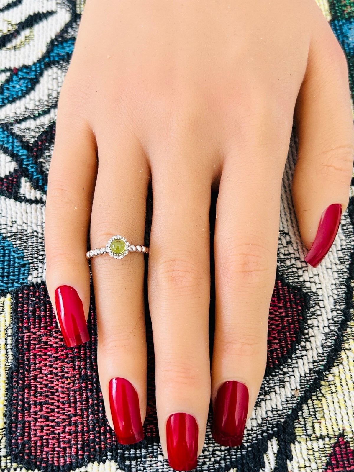 Silver 925 Stackable Gemstones Rings - image 7