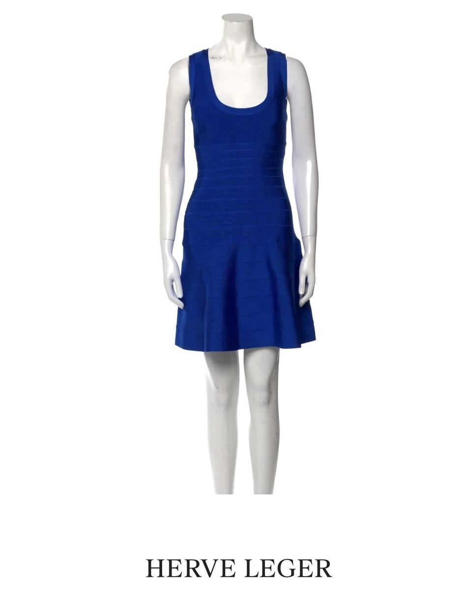 herve leger bandage dress blue Abiti Bandage Zalando Herv Lger BANDAGE MINI DRESS Shift Dress Indigo/blue Hem hits about at the knee Herve Leger - Ocean Blue