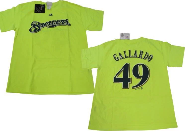 Yovani Gallardo Milwaukee Brewers MLB Fan Apparel & Souvenirs for