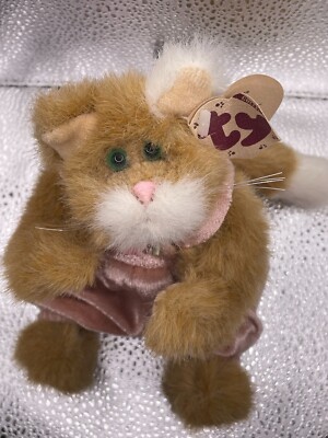 1993 Ty Attic Treasure Collection Pouncer the Cat Jointed Stuffed Plush