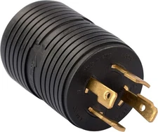 RVGUARD Generator Adapter Plug 4 Prong to 3 Prong, NEMA L14-30P to NEMA L5-30R L