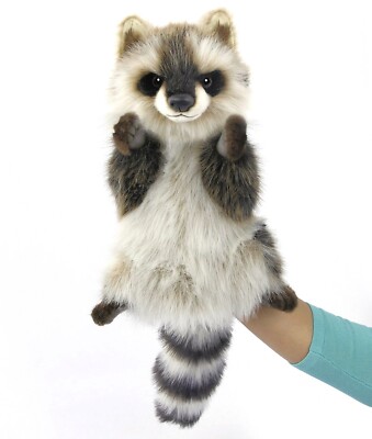 Waschbär Stofftier Handpuppe 7552 von Hansa - Brandneu - Lincrafts UK Est 1993