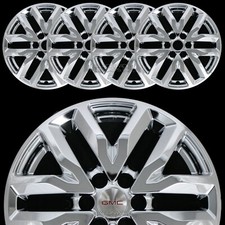 4 for GMC ACADIA 2017-2019 Chrome 18" Wheel Skins Hub Caps Aluminum Rim Covers