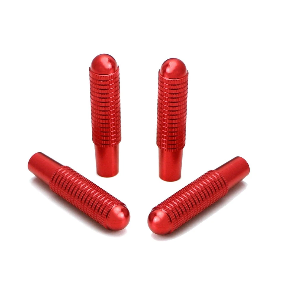 Red Alloy Bolt on Door Lock Pin Knobs Trim For Mercedes Benz C E GLC GLE Class — 第 3/4 张图片