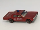 1968 Vintage Hot Wheels Redline Red Fire Dept Chief Cruiser Diecast Car US