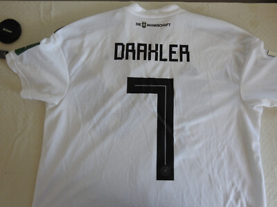 Germany 2018 Home Jersey #7 Draxler Adidas White Shirt Size L