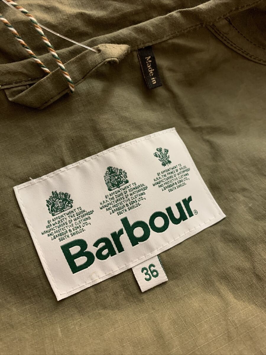 Barbour Bedale Hooded Wax Jacket Size 36S in Military Green Made