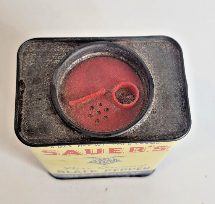 Vintage Sauer's Black Pepper Large Spice Tin Richmond Virginia eBay