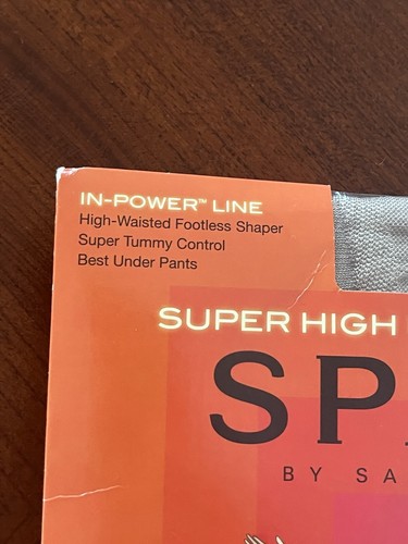 Spanx Sara Blakely Super High Footless Pantyhose Sz E Nude 1 #912 In Power Line - Picture 2 of 6