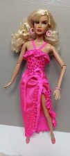 1998 Florida Vacation Barbie Doll Pink Leopard Print Swimsuit One Piece Wrap 