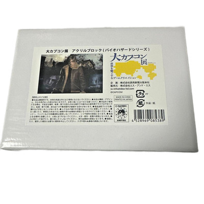 [US Tax Paid] Capcom Exhibition biohazard Leon S Kennedy  Acrylic Block NEW