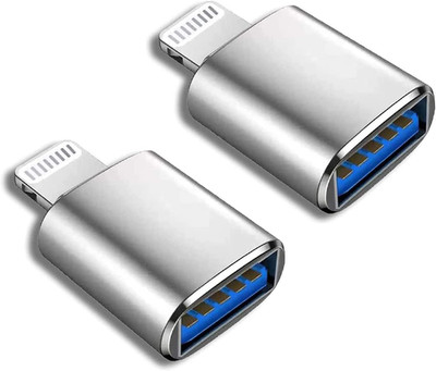 (Apple Mfi Certified) Lightning Male to USB Female Camera Adapter,2 Pack Portabl