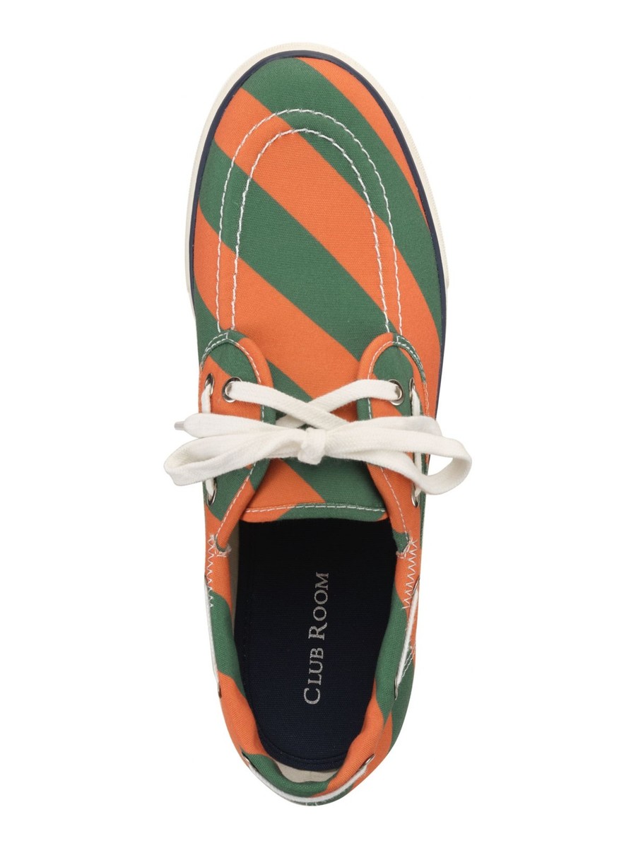 CLUBROOM Mens Green Padded Royce Round Toe Platform Lace-Up  display picture 1