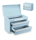 WORKPRO Portable Metal Tool Chest Mini Tool Box 2 Drawer A+ QUALITY ✅ FAST SHIP!