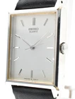 Vintage 1986 [Exc+5] Seiko Chariot 2C21-5180 Rectangle Quartz Mens Watch JAPAN