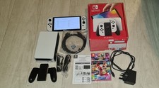 Nintendo Switch OLED Model Handheld Console 64GB White Mario Kart Bundle