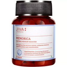 Jiva Ayurveda Memorica Tablets 60 , Natural Brain  Memory Booster