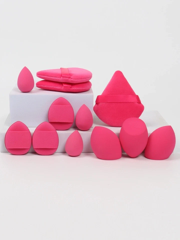 12pcs Soft Beauty Makeup Blending Cream Foundation Concealer Flawless Sponge Puf - Image 2 of 4