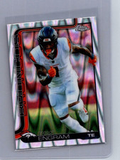 2025 Topps Chrome Evan Engram #92 RayWave Refractor Denver Broncos