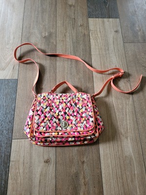 Vera Bradley Pixie Confetti Turn lock Crossbody Purse. Adjustable Shoulder Strap