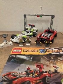 LEGO World Racers: Wreck Age Road (8898) - Missing 2 Stickers Otherwise Complete