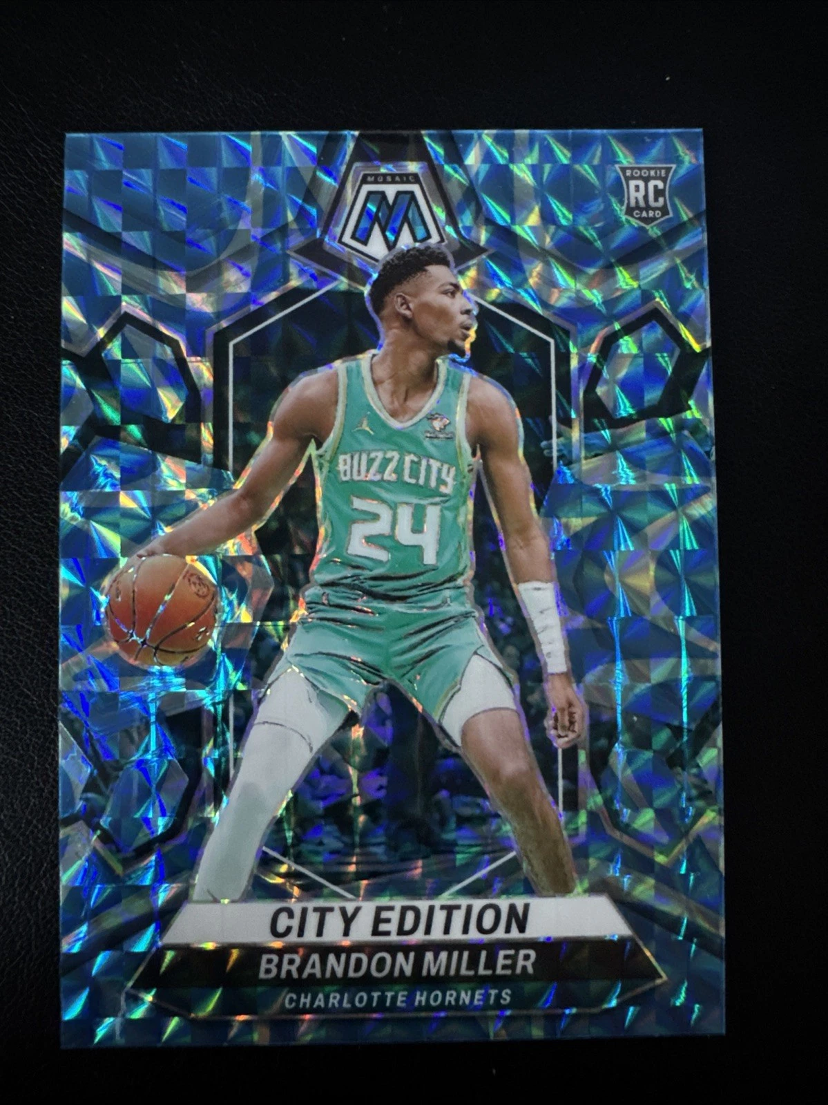 2023-24 Panini Mosaic - City Edition Brandon Miller #277 Reactive Blue  (RC)