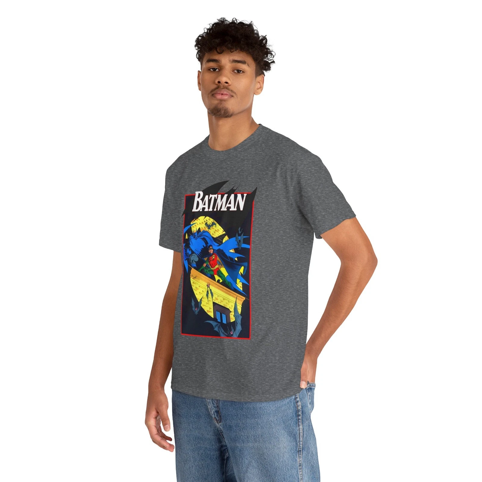 Batman & Robin T-Shirt - Norm Breyfogle Art - DC Comics - Dynamic Duo - Gotham