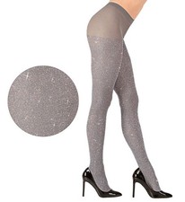 Shimmering Silver Tights 40 Denier for Women
