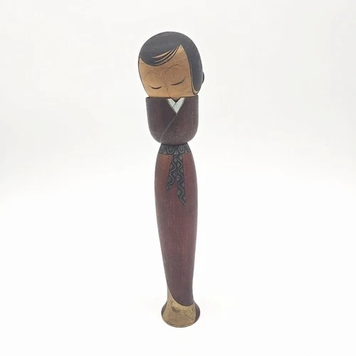 29.5cm Vintage Japanese Creative KOKESHI Doll – Hand-Painted Folk Art KOF659