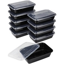 Contenedores de preparación de comidas GoodCook, compartimento único 1 unidad (paquete de 1), negros
